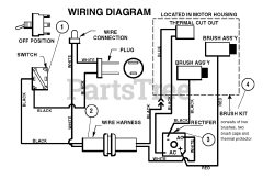 Dynamark 1695716 - Dynamark 21" Snow Thrower (2009) Wiring Diagram