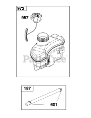 Briggs & Stratton 123P02-0067-H5 - Briggs & Stratton Vertical Engine Fuel Supply Group