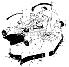 Murray 24764B - Murray Grass Bagger (1999) Baffle Assembly