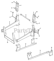 Simplicity 2096100 - Simplicity Model 430 Loader Frames - Side Frames &amp; Supports Group (3482I36)