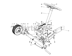 Toro 56015 - Toro 25" Standard Rear-Engine Riding Mower (SN: 002000001 - 002999999) (1972)