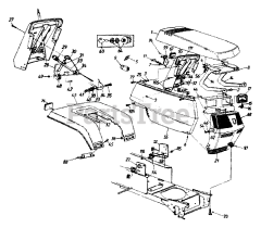 Yard-Man 14AW834H401 - Yard-Man Garden Tractor (1999) Hood Style 4