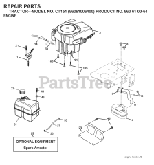 Husqvarna CT 151 (960610064-00) - Husqvarna Lawn Tractor (2006-03) ENGINE