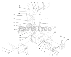 Toro 73428 (312-8) - Toro Garden Tractor (SN: 089000001 - 089000499) (1998) Transaxle Assembly