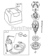 Briggs & Stratton 748001-0123-01 - Briggs & Stratton Electric Motor Motor,Controls,Cover,748003