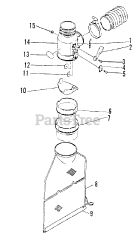 Echo DM-9 - Echo Duster / Mister Vacuum Attachment PBAV-400