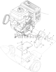 Toro 38756 (721 QZE) - Toro 21" Power Clear Snow Thrower (SN: 409200000 - 411799999) Engine Assembly