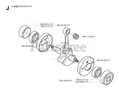 Husqvarna 323 E - Husqvarna Handheld Edger (2002-03) CRANKSHAFT