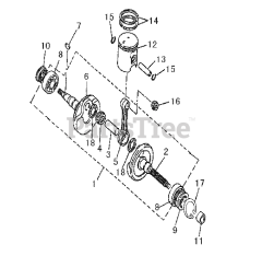 Murray S-1544 - Murray 90cc ATV (2002) Piston Crankshaft Connecting Rod Assembly