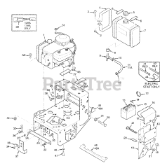 Scag SWZ-17KA - Scag Walk-Behind Mower, 17hp Kawasaki (SN: 8200001 - 8209999) Engine Deck 17KA