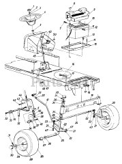 White Outdoor GT-1845 (146-842-190) - White Outdoor Yard Boss Garden Tractor (1986)