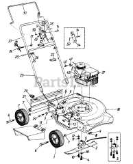 MTD 115-041A000 - MTD Walk-Behind Mower (1995)