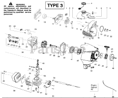 Poulan Pro PP 446 ET - Poulan Pro Pole Saw, Type 3 Engine Type 3