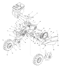 Yard Machines 21AA413B729 - Yard Machines Tiller (2004) (Home Depot)