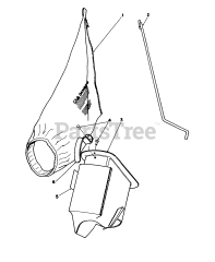 Toro 16775 - Toro Walk-Behind Mower (SN: 009000001 - 009999999) (1989) Bagging Kit No. 47-6510 (optional)