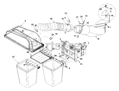 MTD 190-103-000 - MTD Grass Catcher Assembly (2000) General Assembly