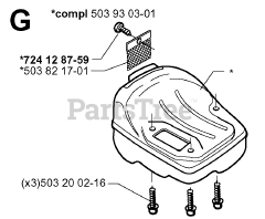 Husqvarna 335 XPT - Husqvarna Chainsaw (SN: 19991000001 - 20011800000) MUFFLER