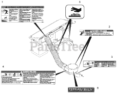 Gravely 892030 - Gravely Grass Collection System 200 Series Bagger (SN: 001000 - 001999)