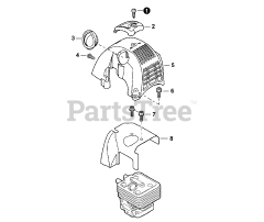 Echo SHC-266 - Echo Shaft Hedge Trimmer (SN: T44113001001 - T44113999999) Engine Cover