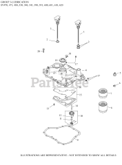 Kohler SV480-0001 - Kohler Courage Single Engine, Made for Shivvers, 16hp, 11.9kW 03 Lubrication
