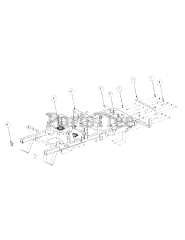 Cub Cadet M60-KW (53BH5D8X750) - Cub Cadet 60" Tank Zero-Turn Mower, 25hp Kawasaki Frame Assembly