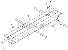 Toro A1-184801 (GT-1848) - Toro Garden Tractor (1982) Frame