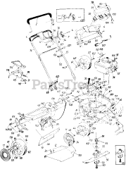 White Outdoor 129-826E190 - White Outdoor Lawn Boss 21" Walk-Behind Mower (1989)