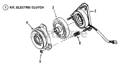 Snapper LT 16332 (82068) - Snapper 33" Lawn Tractor, 16hp Electric Clutch Assembly