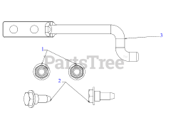 Cub Cadet 19A70056 (19A70056100) - Cub Cadet 50", 54" & 60" Triple Bagger (2019) Hardware Pack - Chute