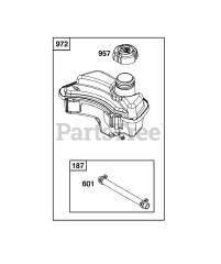 Briggs & Stratton 93J02-0039-H5 - Briggs & Stratton Vertical Engine Fuel Supply Group