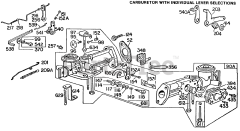 Briggs & Stratton 111232-0171-XX - Briggs & Stratton Horizontal Engine Carburetor Assemblies