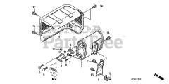 Honda EP2500CX 1 ACH (EAHC) - Honda Generator, Made in China (SN: EAHC-1000001 - EAHC-9999999) MUFFLER