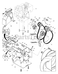 Poulan P 524 ES A - Poulan Snow Thrower (2002)