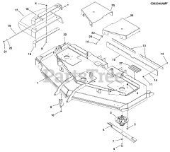 Simplicity 5901532 - Simplicity 72" Mower Deck, 4900/72 Ansi-Exp