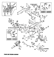 Troy-Bilt 13076 - Troy-Bilt Garden Tractor, Hydro Drive (SN: 130760100101 & Above)
