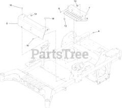Toro 74055 TA (4000) - Toro 60" Z Master Zero-Turn Mower (SN: 415400000 - 416274271) Tank Retainer Assembly