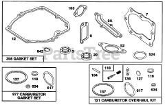 Toro 20433 - Toro Walk-Behind Mower (SN: 039000001 - 039999999) (1993) Engine Briggs  Stratton Model 122702-3171-01 8