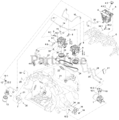 Exmark VXE600GKA32300 - Exmark 32" Vertex E-Series Stand-On Mower, Kawasaki FS600 (SN: 416150475 - 417930745) (Rev B) (2024)