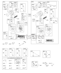 Briggs & Stratton 31P677-0130-E2 - Briggs & Stratton Vertical Engine Carburetor - Nikki, Fuel Supply, Kit-Carburetor Overhaul - Nikki