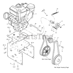 Murray 1695362 (6240810x61) - Murray Ultra 24" Snow Thrower (2007)