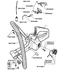 Husqvarna 41 - Husqvarna Chainsaw (1991-06) Tank Assembly