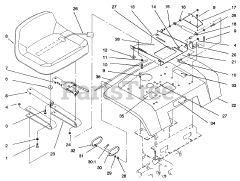 Toro 73521 (520-H) - Toro Garden Tractor (SN: 069000001 - 069999999) (1996)