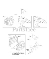 Briggs & Stratton 20E114-0927-E1 - Briggs & Stratton Horizontal Engine Exhaust System