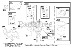 Toro 71208 (13-38 XL) - Toro Lawn Tractor (SN: 089000001 - 089999999) (1998) Engine Briggs Stratton Model 28m707-1122-E1 4