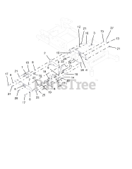 Gravely 991080 (Pro-Turn 152) - Gravely Pro-Turn 52" Zero-Turn Mower, Kawasaki (SN: 041000 & Above) Mechanical Deck Lift - Right Hand