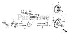 Honda GX240 UT1 LX2 (GCATT) - Honda Engine, Made in Thailand (SN: GCATT-1000001 - GCATT-9999999) CAMSHAFT