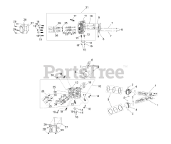 Exmark RAE708GEM60300 - Exmark 60" Radius E-Series Zero-Turn Mower, Exmark 708 (SN: 400000000 - 402082299) (2017) Piston and Cylinder Head Assembly