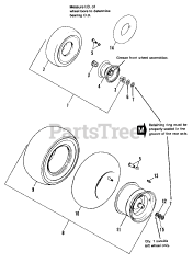 Simplicity 3110 E (1691537) - Simplicity Rear-Engine Riding Mower Wheel &amp; Tire Group