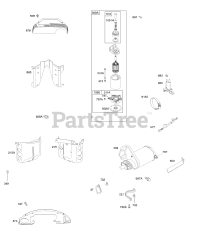 Briggs & Stratton 358777-0100-E1 - Briggs & Stratton Vertical Engine Electric Starter, Shrouds