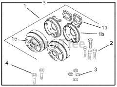 Ariens 589043 - Ariens Brake Replacement Kit, Single Side